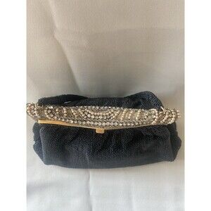 Vintage Walborg Handmade In France Jeweled Glass Beaded Evening Bag